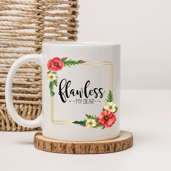 Bridgerton Other - Bridgerton 15 oz Coffee Mug TV Show Flawless My Dear Floral Romance 18